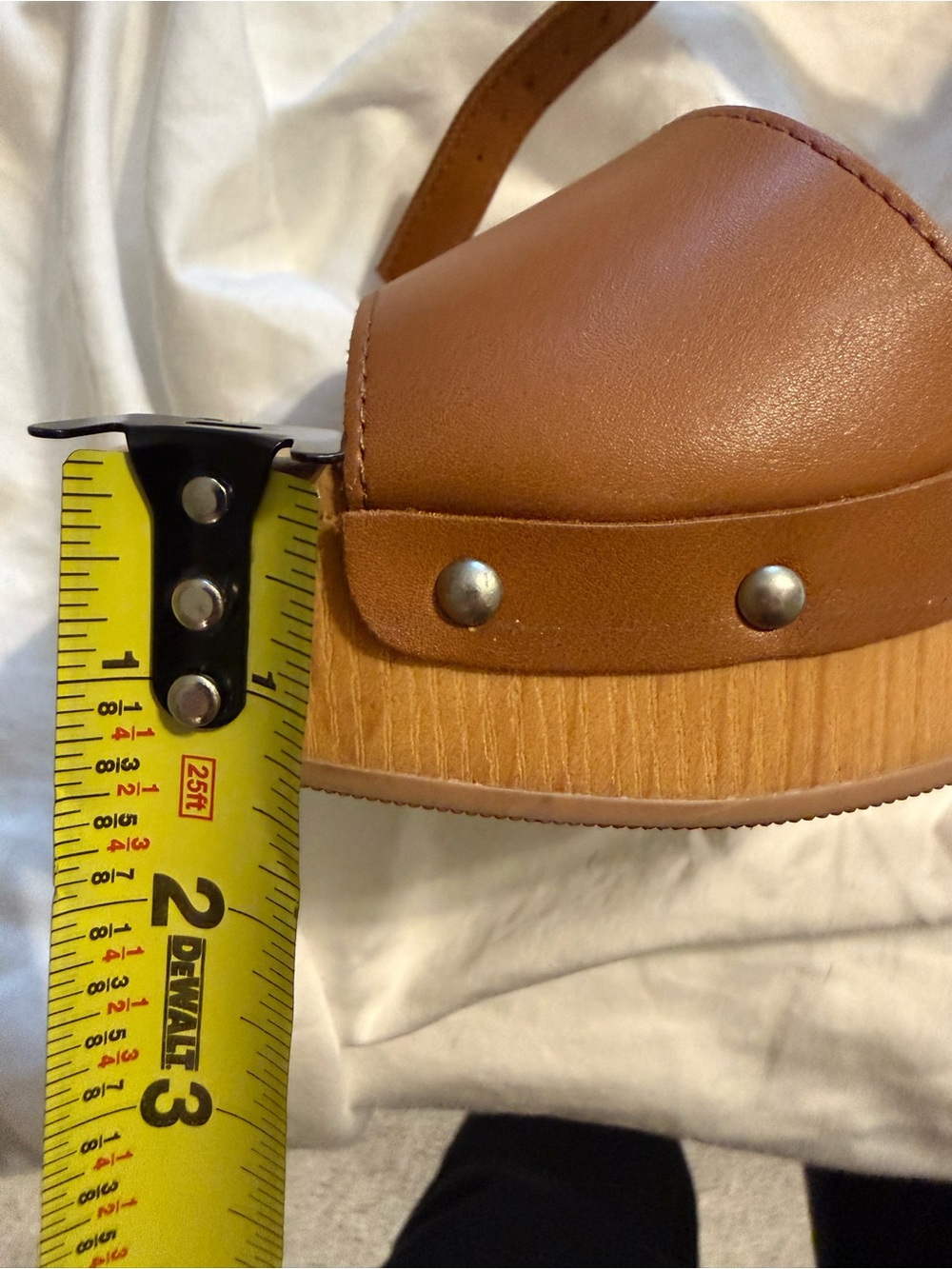 Universal Thread Tan Platform Block Heel Sandal with Stud Accents - Picture 9 of 9